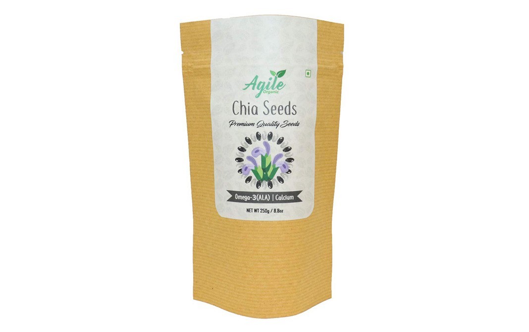 Agile Organic Chia Seeds    Pack  250 grams